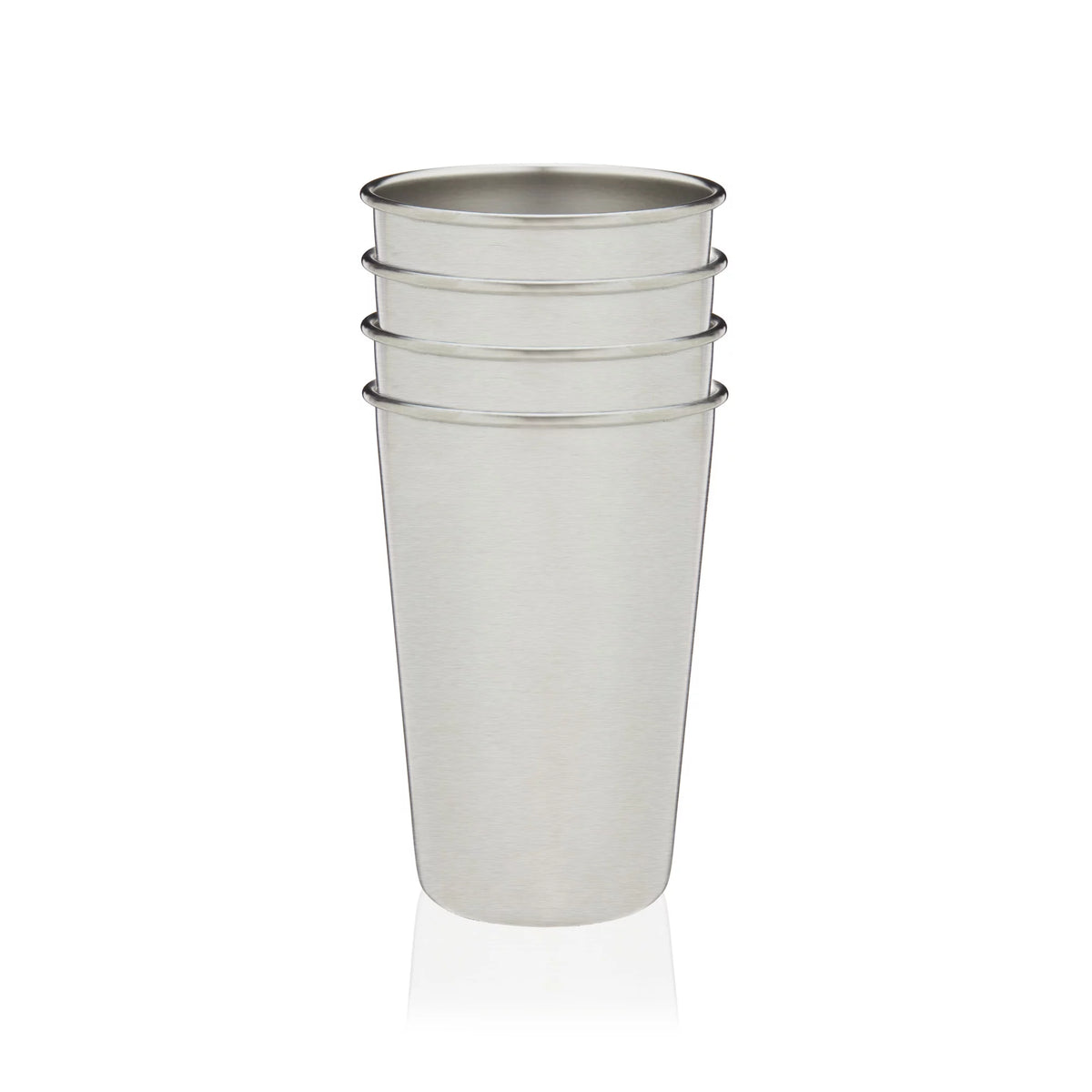 Stainless Steel Pint Glasses 16 Oz Set of 4 P214