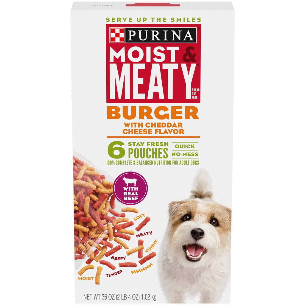 Moist Meaty Burger Cheddar Cheese Flavor Dry Dog Food Z8042