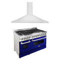 48 in. Dual Fuel Range and Range Hood Appliance Package X32861