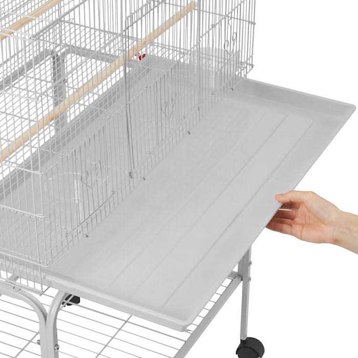 47 Bird Cage with Slide-Out Tray and Rolling Stand Y708