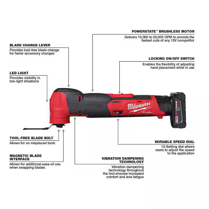 12-Volt Cordless Wet/Dry Vacuum with Oscillating Multi-Tool Kit Q9380