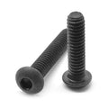 #8-32 x 3/8 inch Coarse Thread Socket Button Head Cap Screw Alloy Steel Black Oxide J19072