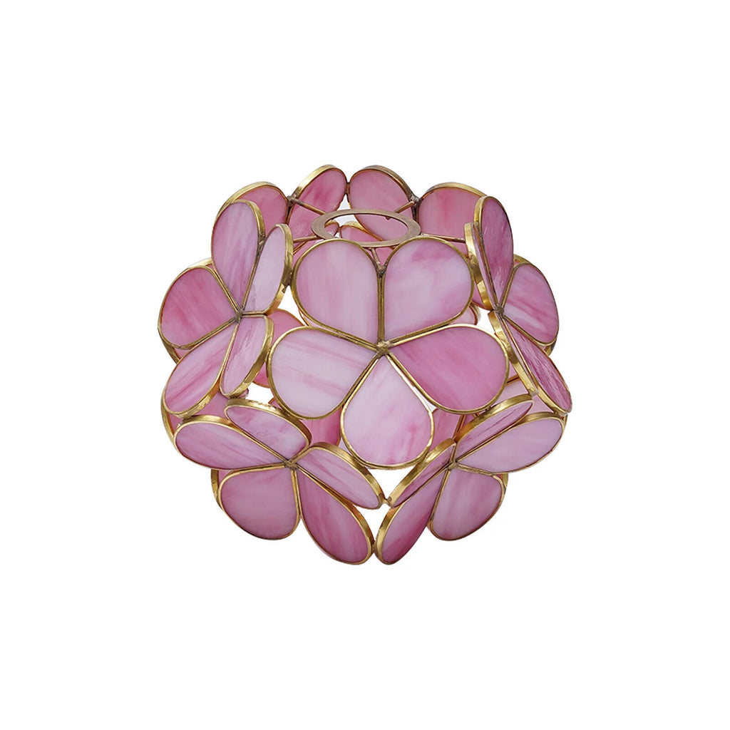 Stained Glass Table Lamp with Petal Lampshade R62275