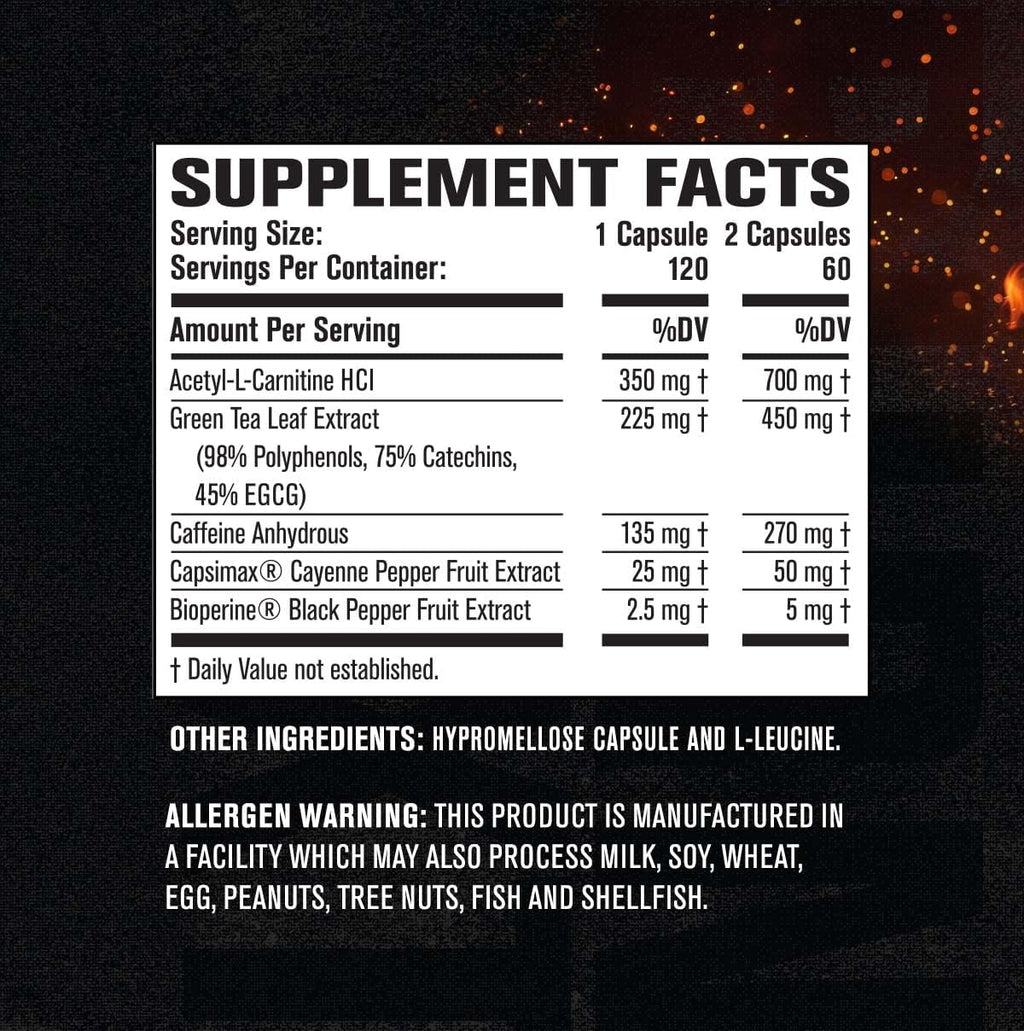 Thermogenic Fat Burner Weight Loss Supplement 120 Veggie Diet Pills Pack of 2 T3164