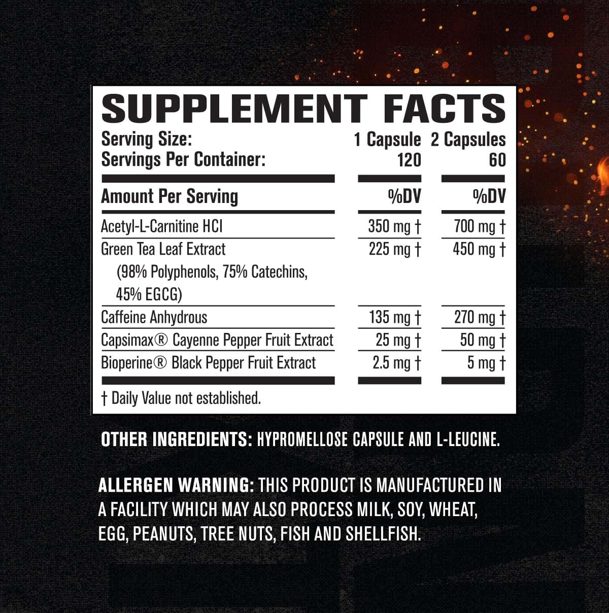 Thermogenic Fat Burner Weight Loss Supplement 120 Veggie Diet Pills Pack of 2 T3164