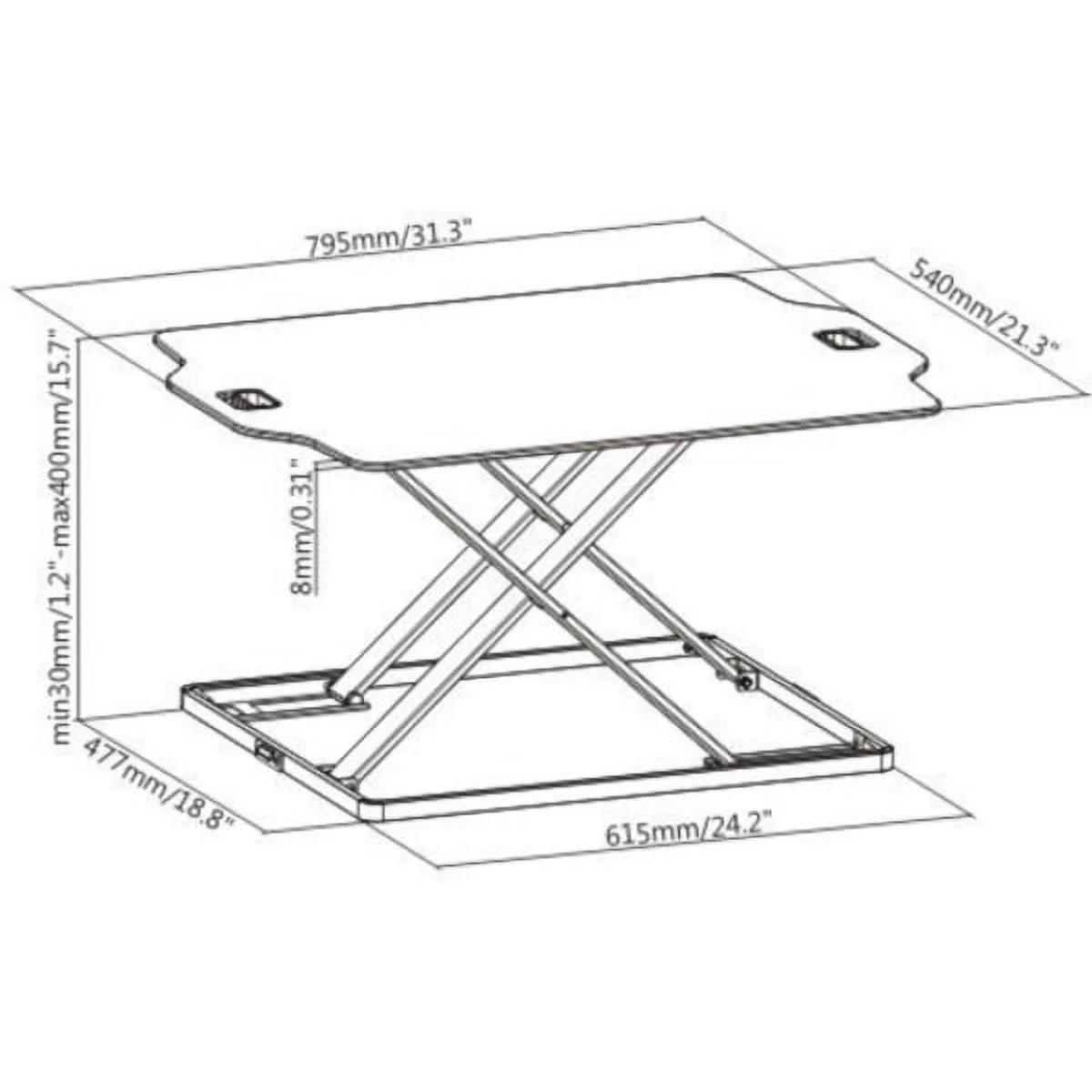 Height Adjustable Standing Desk P8858