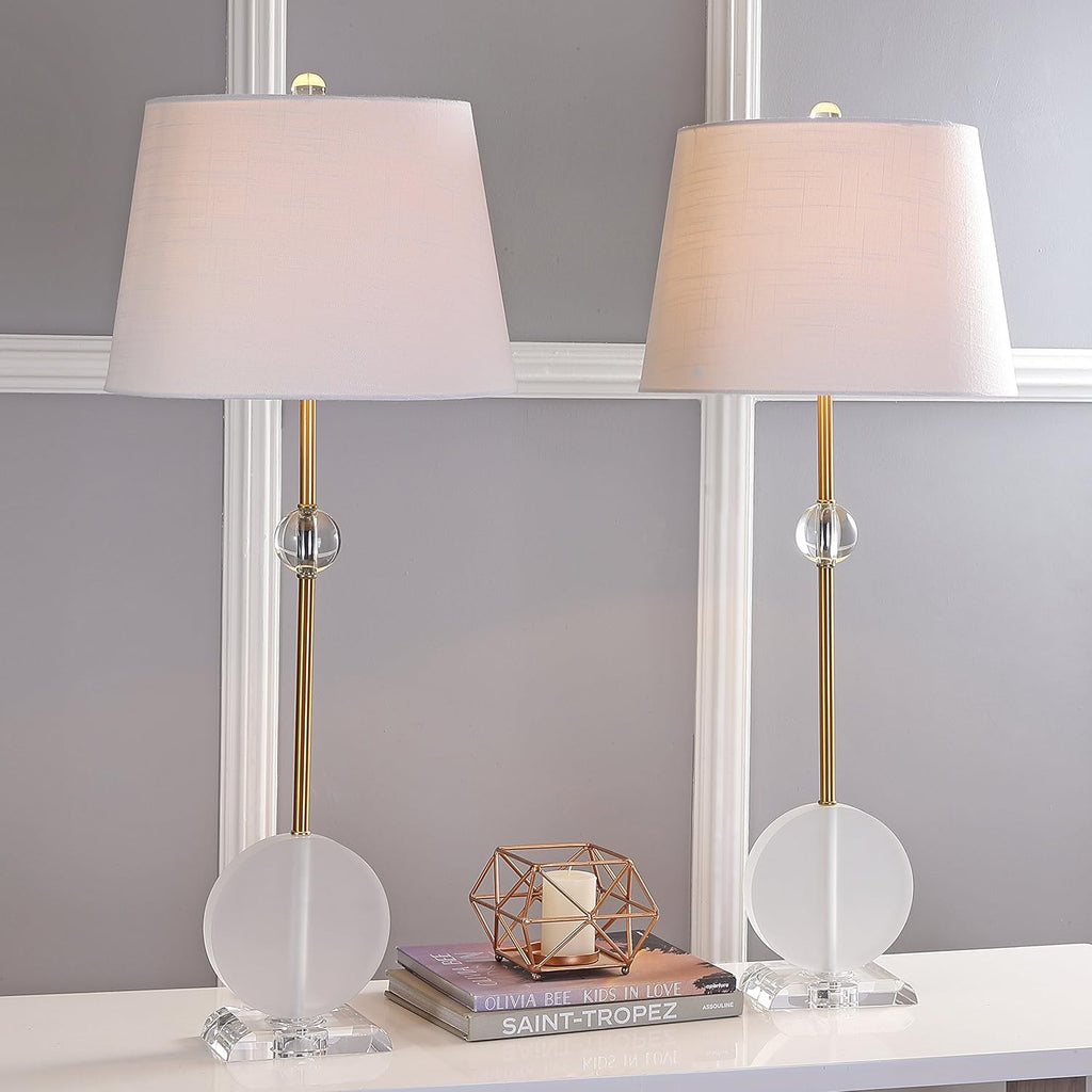 Crystal Metal LED Table Lamp Set of 2 J2424