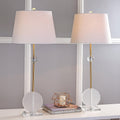 Crystal Metal LED Table Lamp Set of 2 J2424
