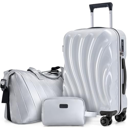 2-Piece ABS+PC Hardshell Carry On Luggage Set with TSA Lock Spinner Wheels Z2987