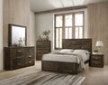 King Bedroom Set 4pc Wooden Furniture V2120