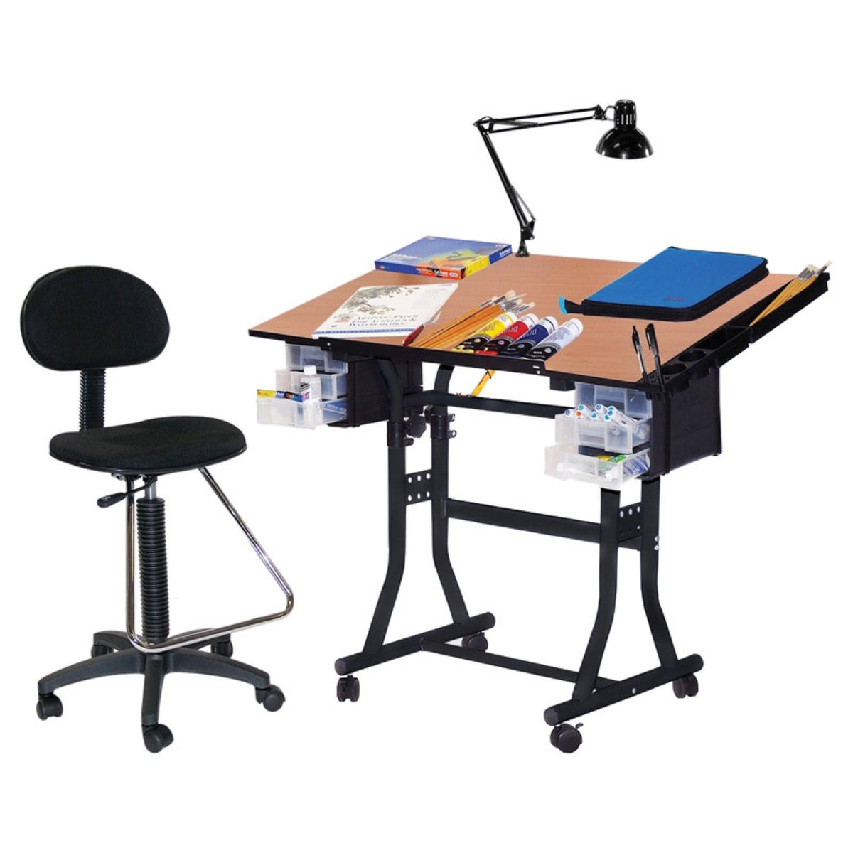 Black Hobby Table W7551
