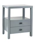 Grey Acacia Wood Square Accent Table O19737