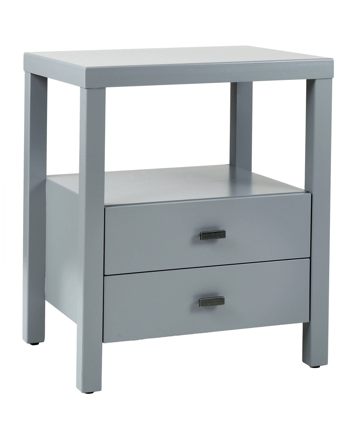 Grey Acacia Wood Square Accent Table O19737