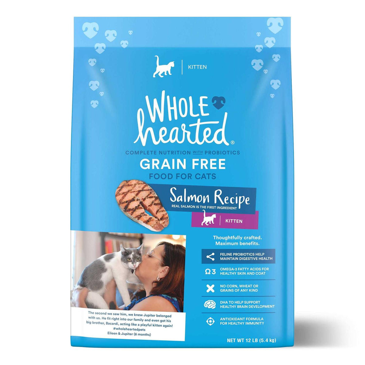 Grain Free Salmon Recipe Dry Kitten Food F24728