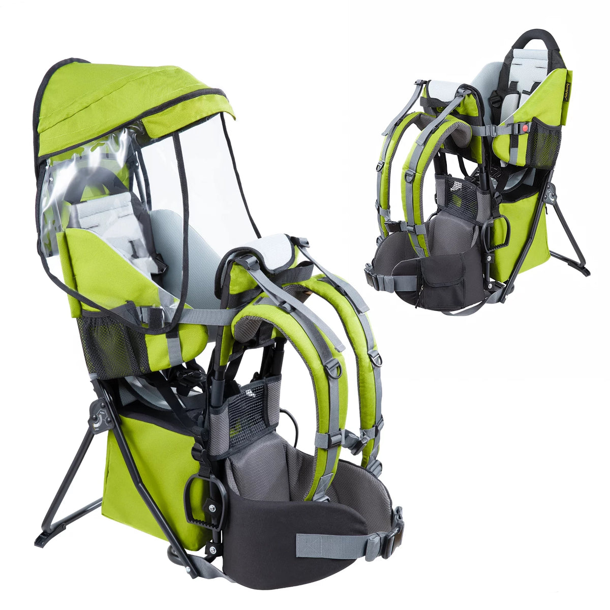 Baby Hiking Backpack Carrier, Waterproof Lightweight Black B759470