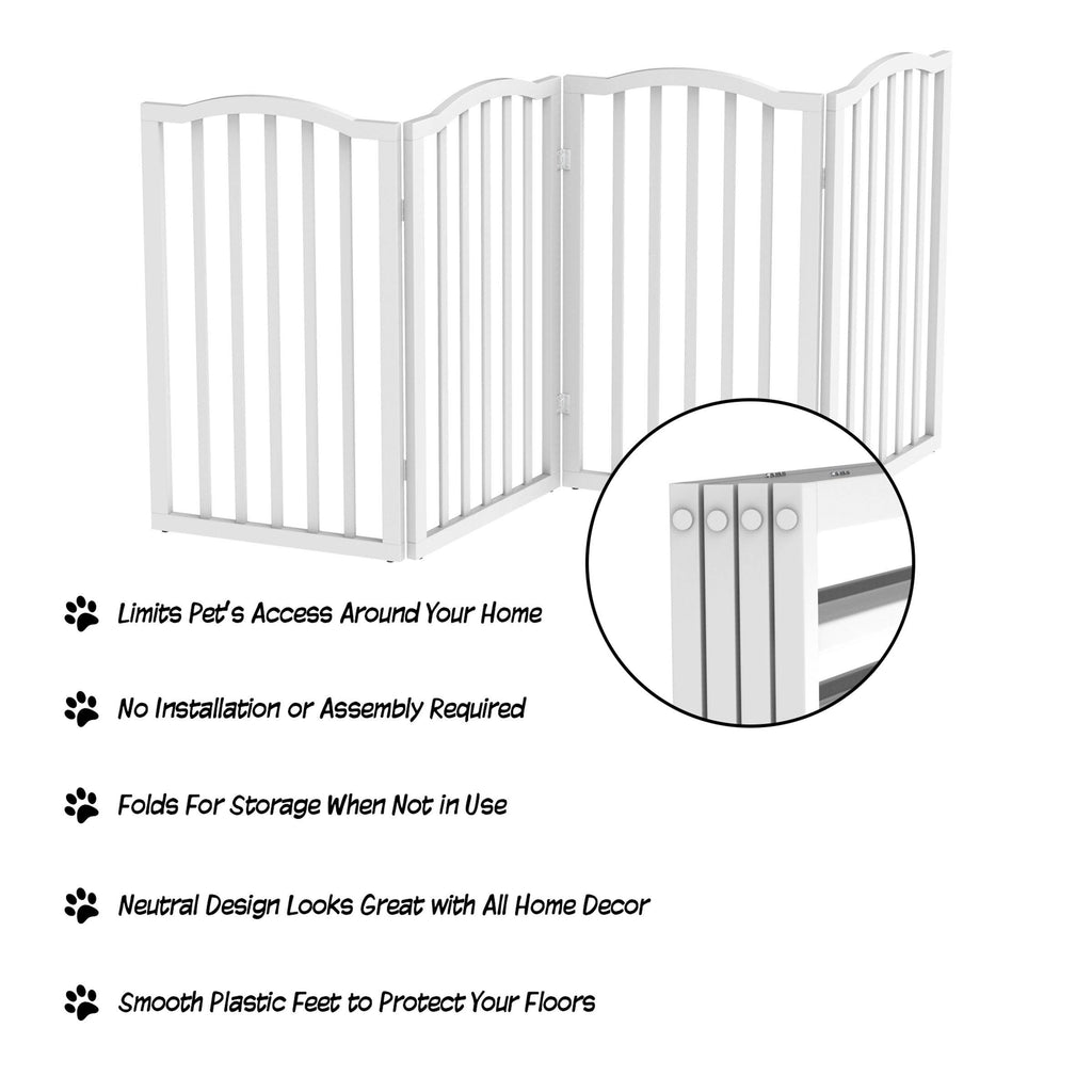 Brown 4-Panel Pet Gate G476320