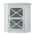 White Corner Wall Cabinet Y469753