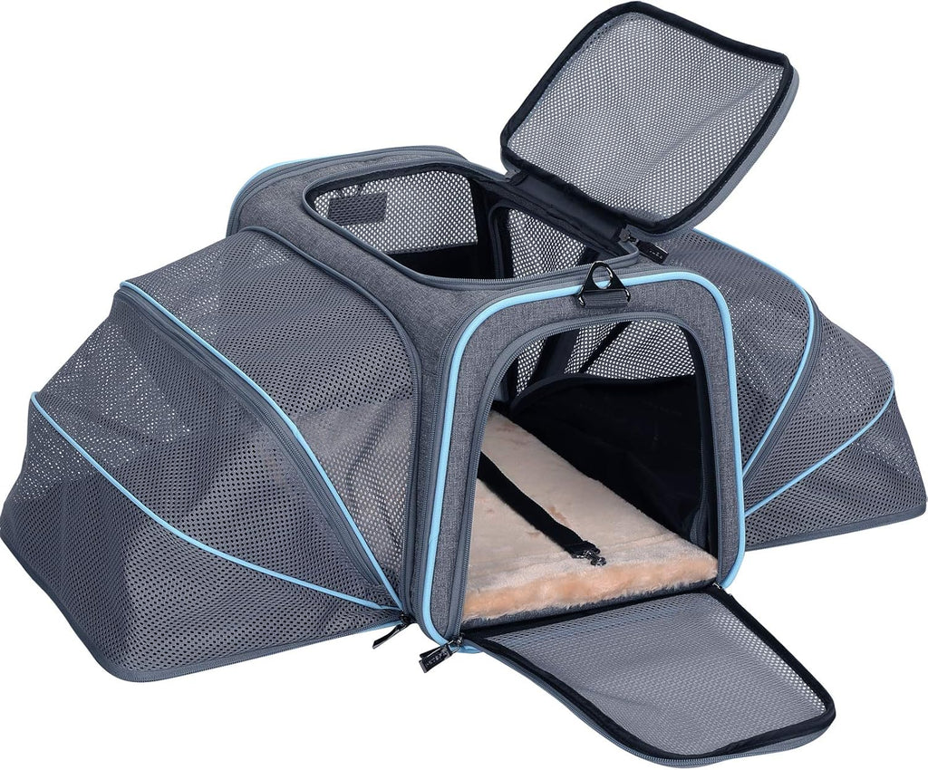 Airline Approved Soft-Sided Pet Travel Carrier with Two Extension Pack of 2 T4867