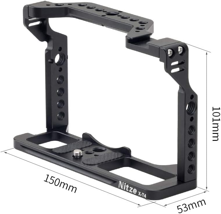 Camera Cage with Arca Swiss QR Plate and NATO Rail A135