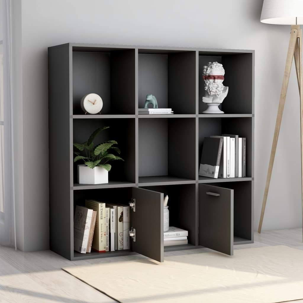 Book Cabinet Concrete Gray Chipboard G272598