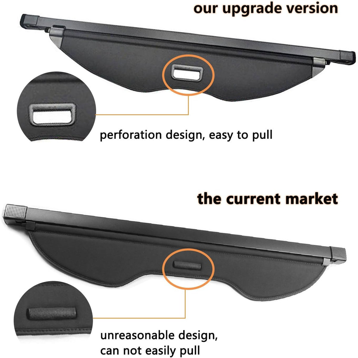 Retractable Waterproof Trunk Cargo Cover W824400