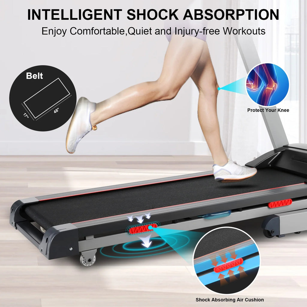 300LBS Electric Treadmill with 15-Level Auto Incline N9343