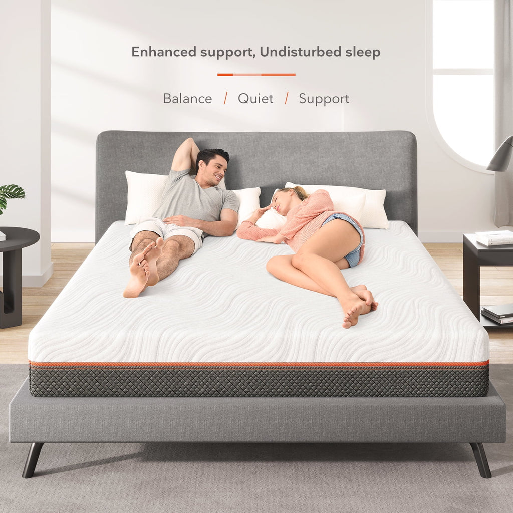 10 Hybrid Gel Memory Foam Queen Mattress R701509