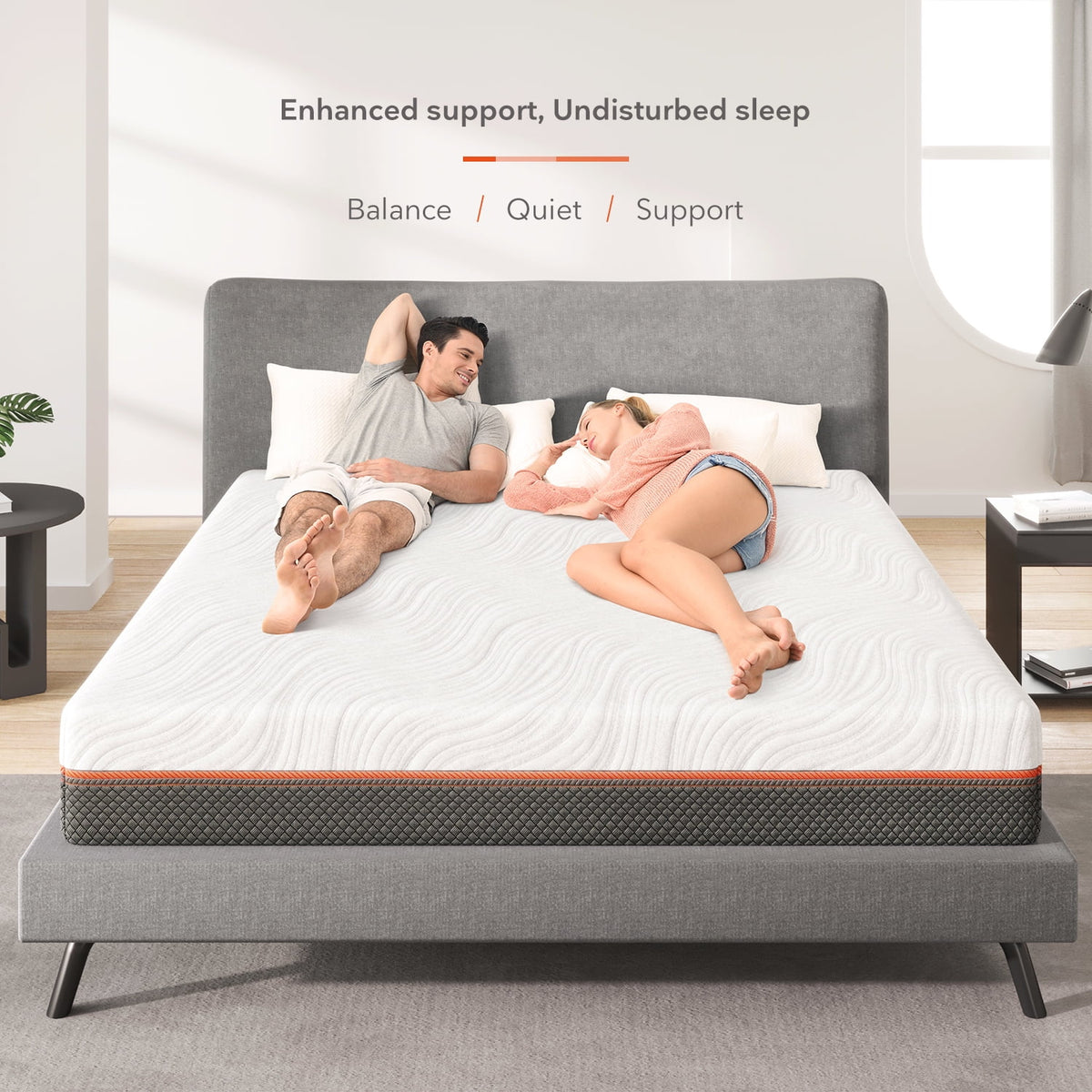 10 Hybrid Gel Memory Foam Queen Mattress R701509