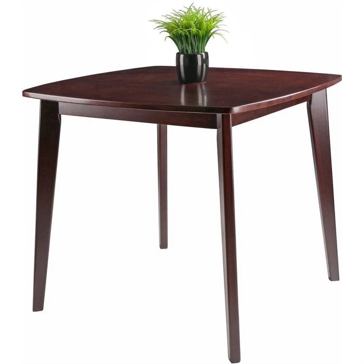 34" Square Solid Wood Dining Table in Walnut B840
