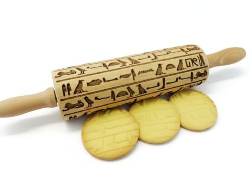 Wooden Embossing Rolling Pin Q91089