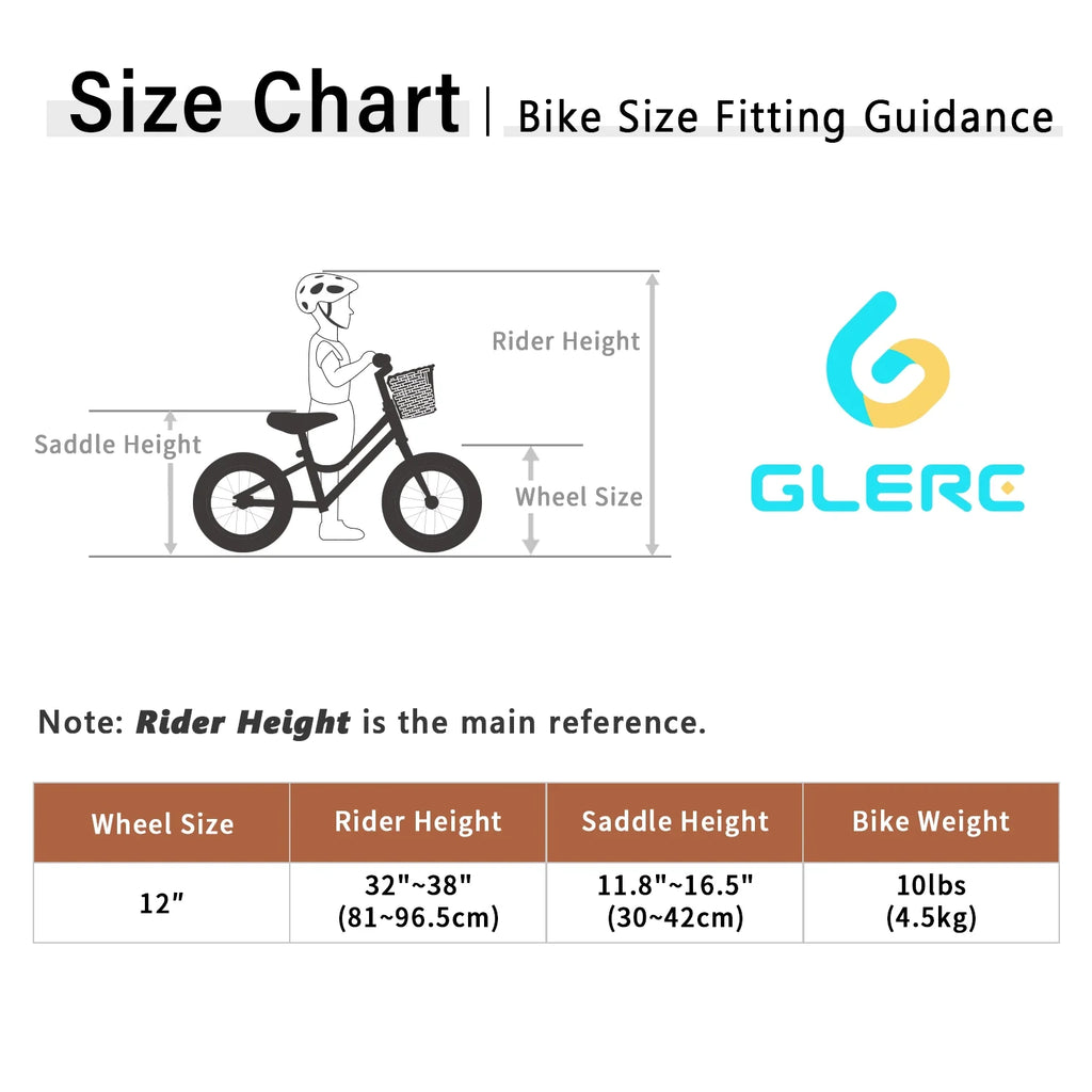 12 inch Kids Balance Bike with Basket Z923
