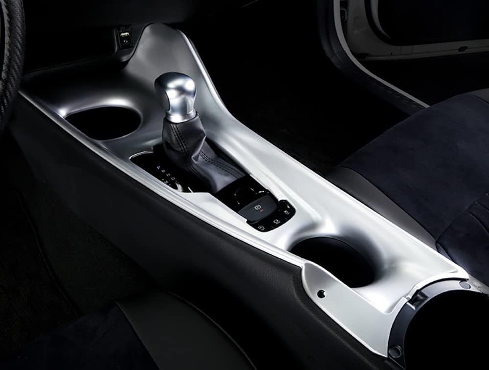 Carbon Fiber Style Interior Gear Shift Panel Cover Trim Frame D5067