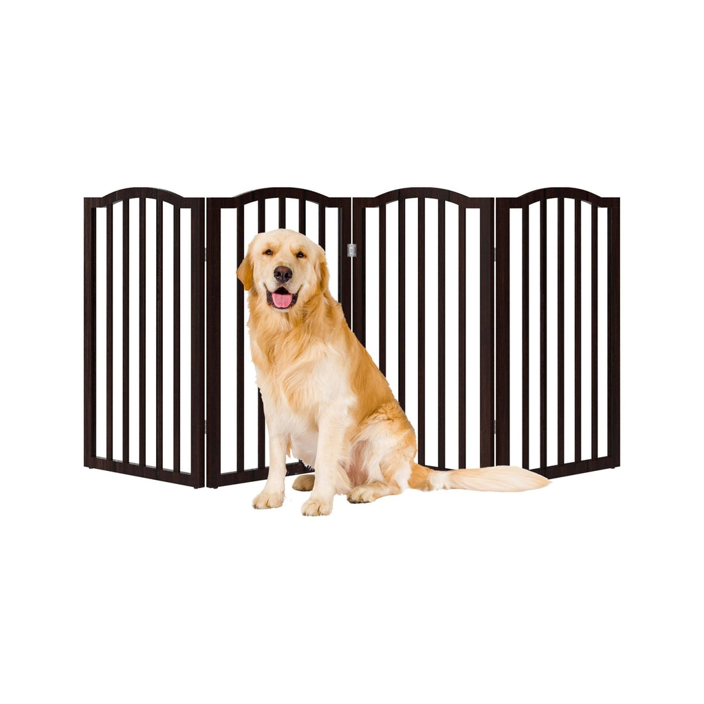 Brown 4-Panel Pet Gate G476320