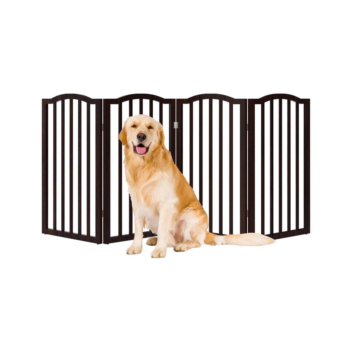 Brown 4-Panel Pet Gate G476320