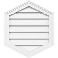 Vertical Peaked Surface Mount PVC Gable Vent W41854