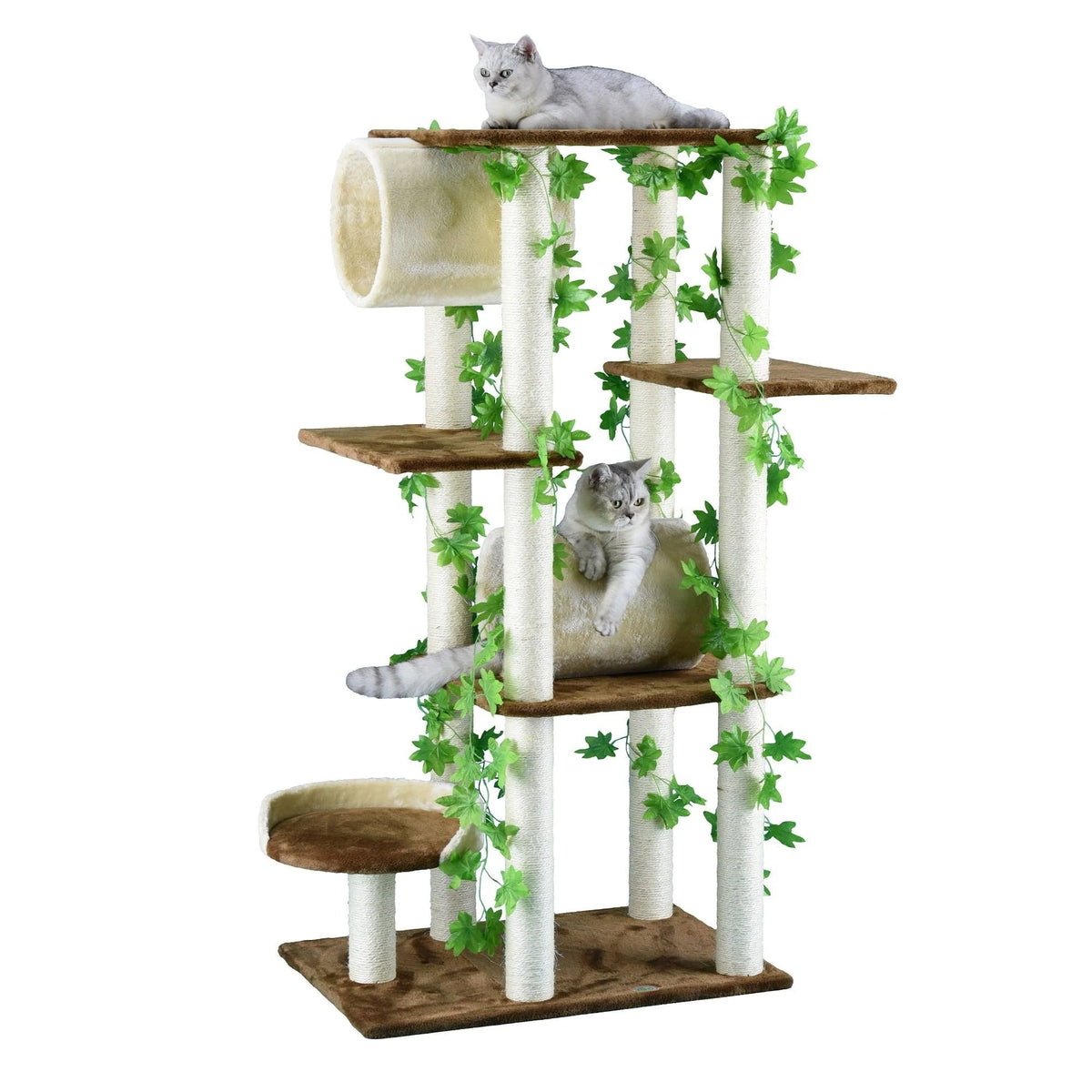 Beige Brown Cat Tree Furniture G6748