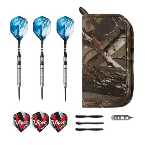 21 Grams Tungsten Steel Tip Darts and Camouflage Dart Case H971773