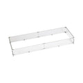 Fire Pit Glass Wind Guard Rectangular 53x19 inch H550