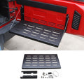 Black Foldable Tailgate Table Storage Shelf L531213