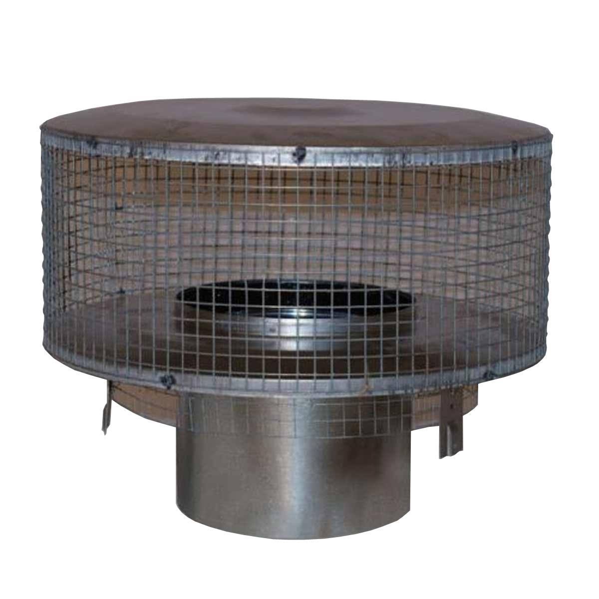 Round Chimney Cap with Mesh Screen T310