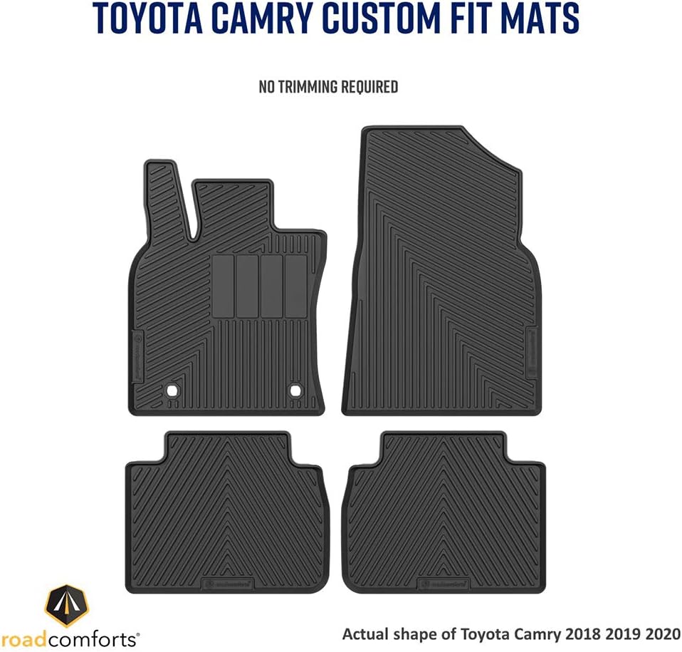 Custom Fit All Weather Floor Mats 4pcs Black K1722
