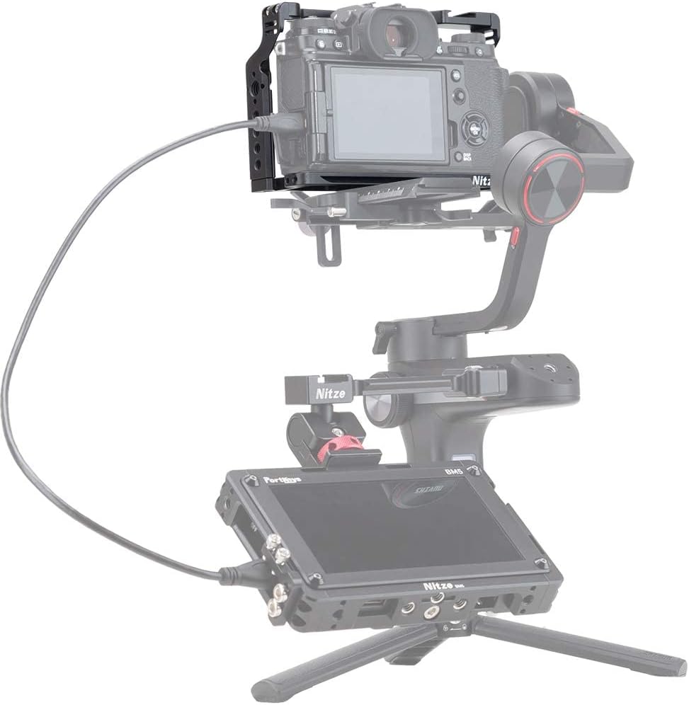 Camera Cage with Arca Swiss QR Plate and NATO Rail A135