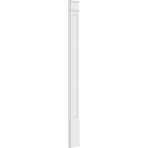Flat Panel PVC Pilaster with Decorative Capital & Base (Pair) K627820