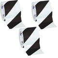 Black/White Striped Vinyl Safety Tape 4x22 x 36 Yard Roll O127855