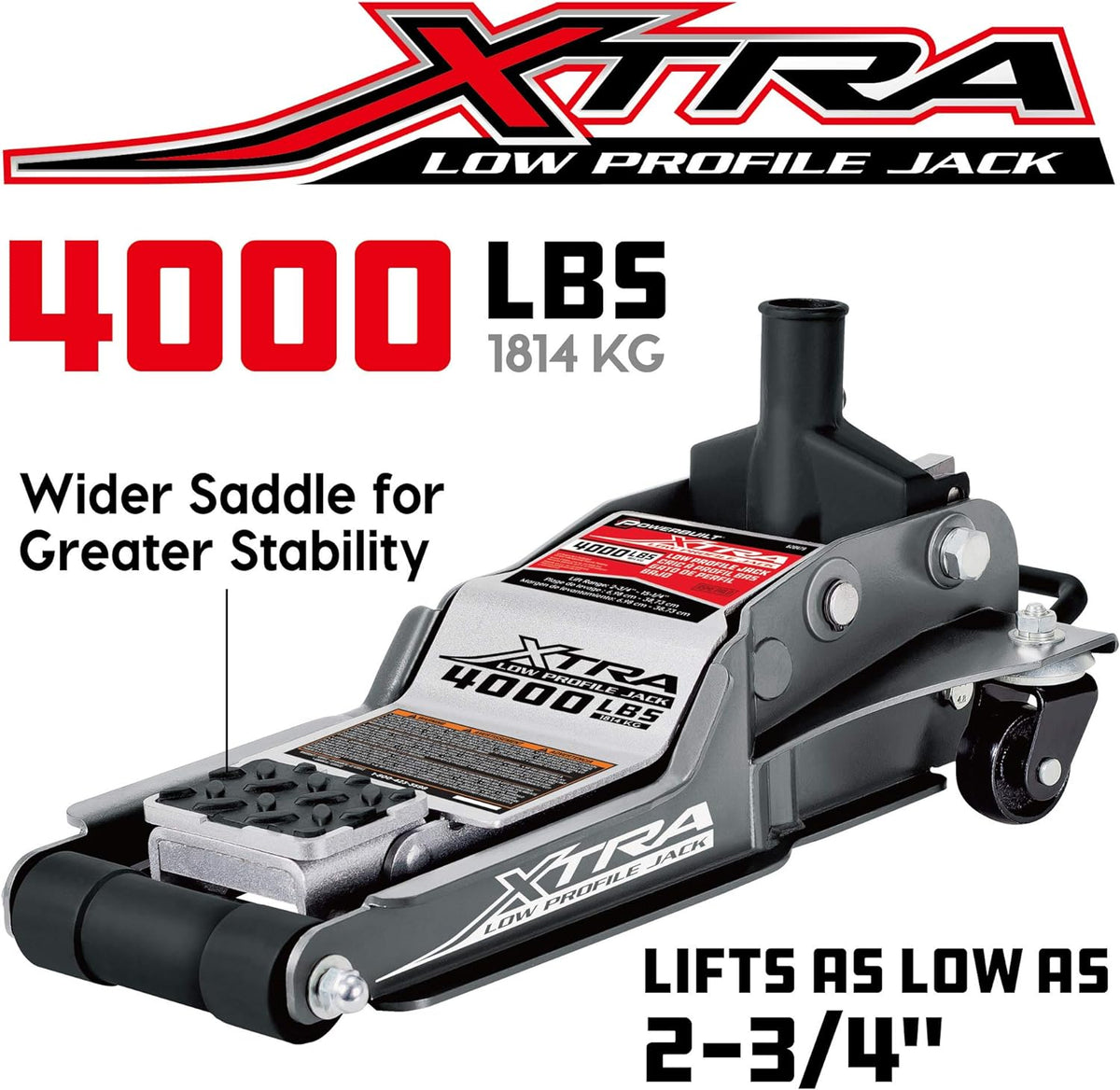 2 Ton Low Profile Floor Jack with Safety Bar F707