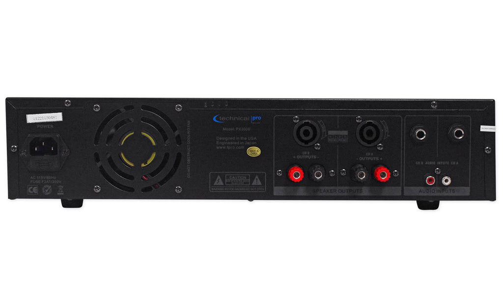 3000W 2-Ch. Power Amplifier with Headphones D74087