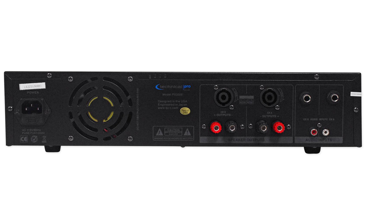 3000W 2-Ch. Power Amplifier with Headphones D74087