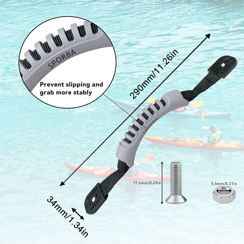 Kayak Carry Handle 4 Pcs with Screws and Plugs A4717