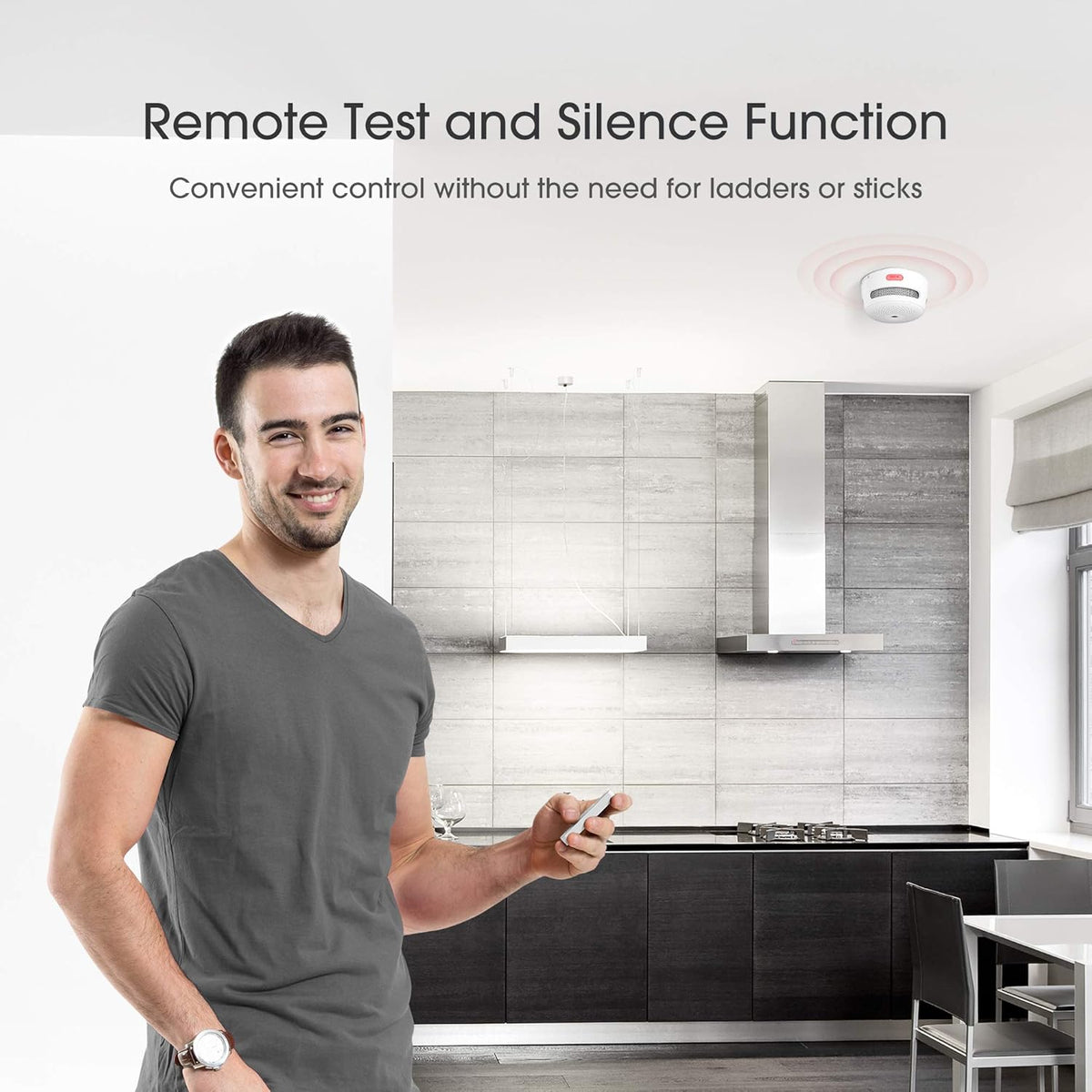 Remote Controller for Wireless Smoke & Carbon Monoxide Detector Alarms S859