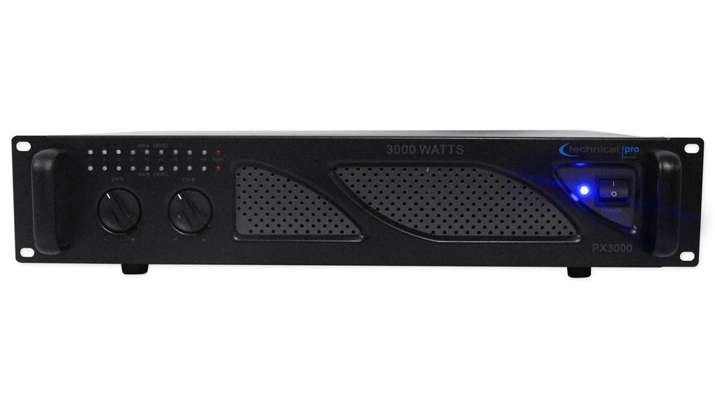 3000W 2-Ch. Power Amplifier with Headphones D74087